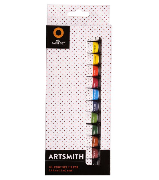 12ml Oil Paint Set 12ct by Artsmith