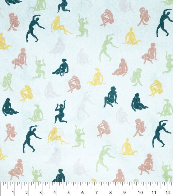 Bodies On Neutral Novelty Cotton Fabric, , hi-res, image 2