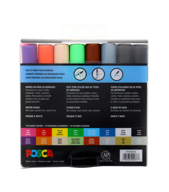 POSCA Coloring 16 pk Medium Paint Markers, , hi-res, image 3