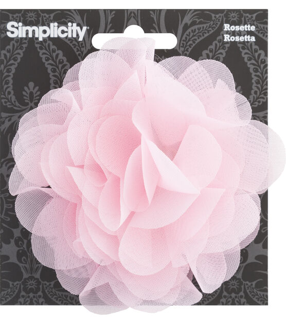 Simplicity Rosette Flower Accessory Pink
