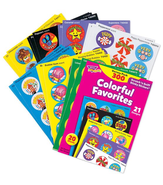 TREND 900pc Colorful Favorites Stinky Stickers Variety Pack, , hi-res, image 2