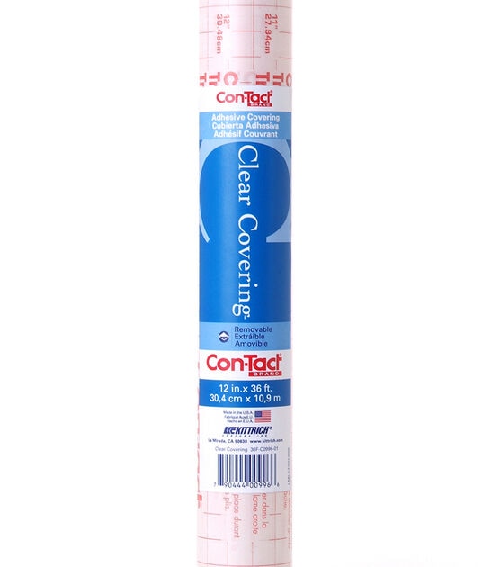 12in x 36ft Contact Clear Adhesive Liner