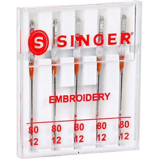 SINGER Universal Embroidery Sewing Machine Needles Size 80/11 5ct, , hi-res, image 5