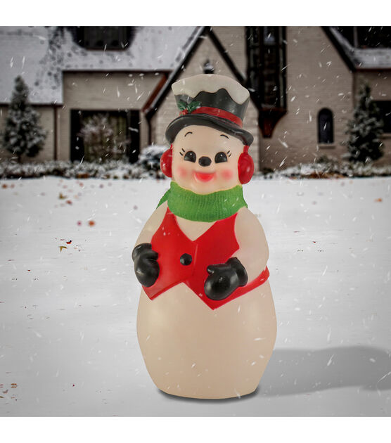 National Tree 24" Vintage Styled Blow Mold Snowman, , hi-res, image 2