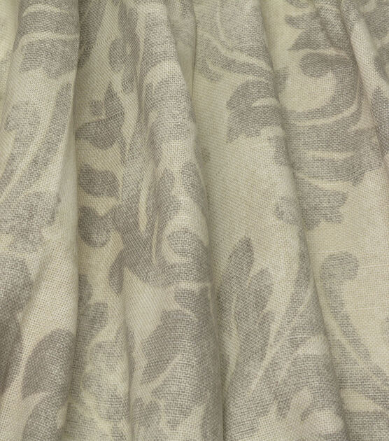 P/K Lifestyles Beige Waverly Vintage Essence Damask Fabric, , hi-res, image 2