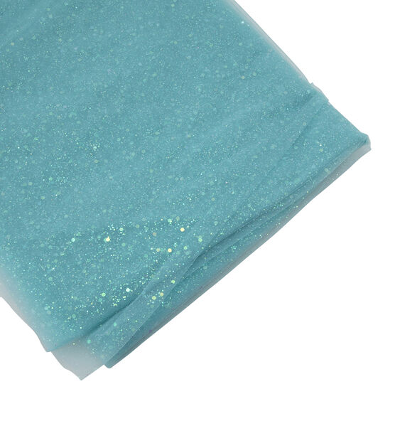 Glitterbug Chunky Confetti Teal Fabric, , hi-res, image 2