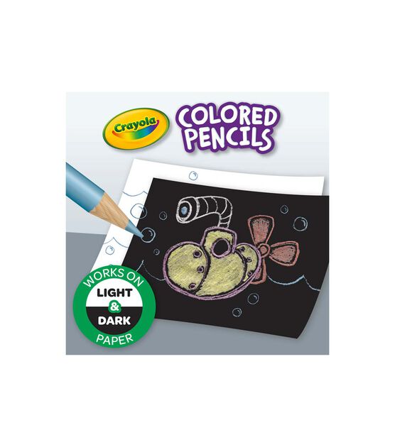 Crayola 8ct Metallic Long Colored Pencils, , hi-res, image 6