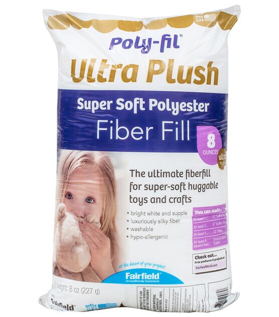 Poly Fil Supreme Ultra Plush Fiber Fill 8 ounce Bag