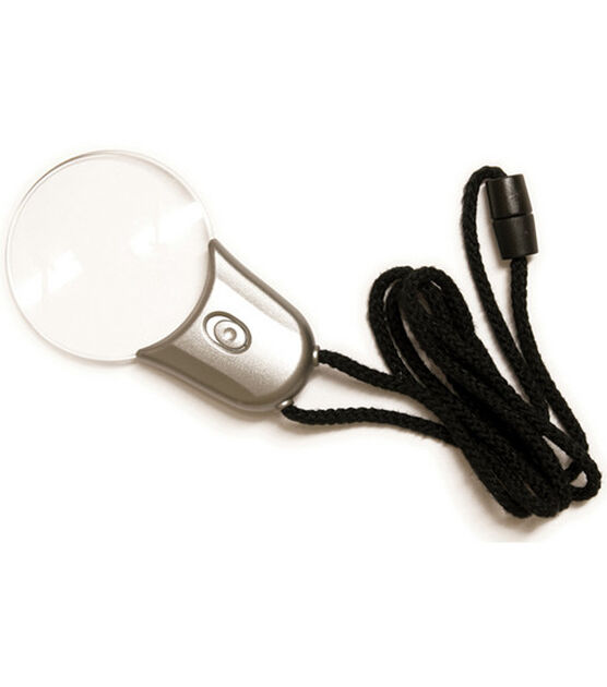 Mighty Bright Pendant LED Magnifier Silver