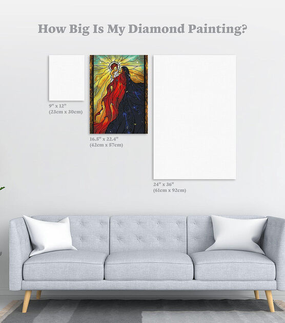 Diamond Art Club 16.5" x 22.5" Mary Did You Know Painting Kit, , hi-res, image 4