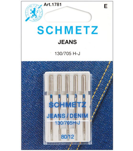 Schmetz Denim/Jeans Machine Needles 5 pk Size 12/80