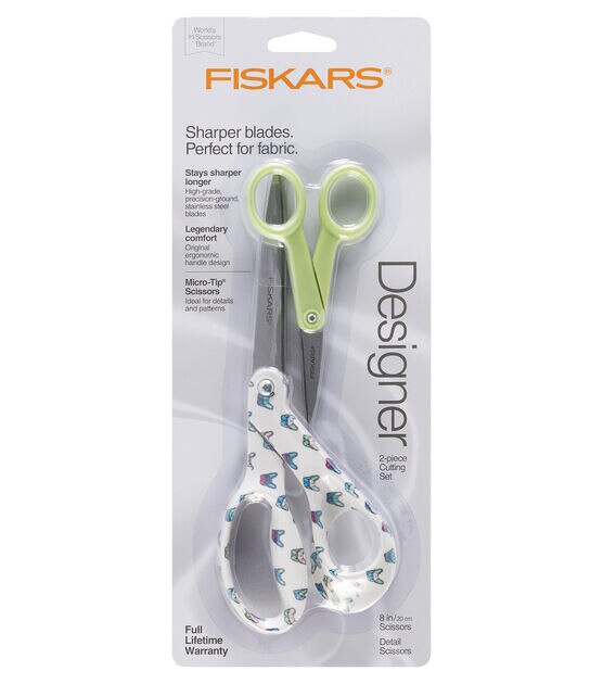 Fiskars 8" Bent and 5" Micro Scissors Frenchies