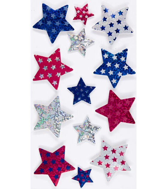 Faceted Stars Sticker