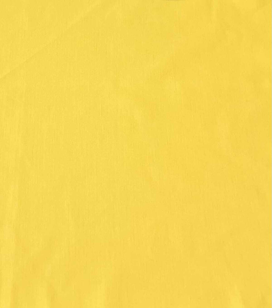 Symphony Broadcloth Polyester Blend Fabric  Solids, Bright Yellow, swatch, image 24