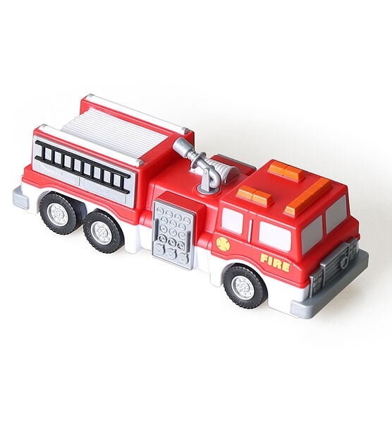 Popular Playthings 3ct Magnetic Mix or Match Fire & Rescue Vehicles Set, , hi-res, image 5