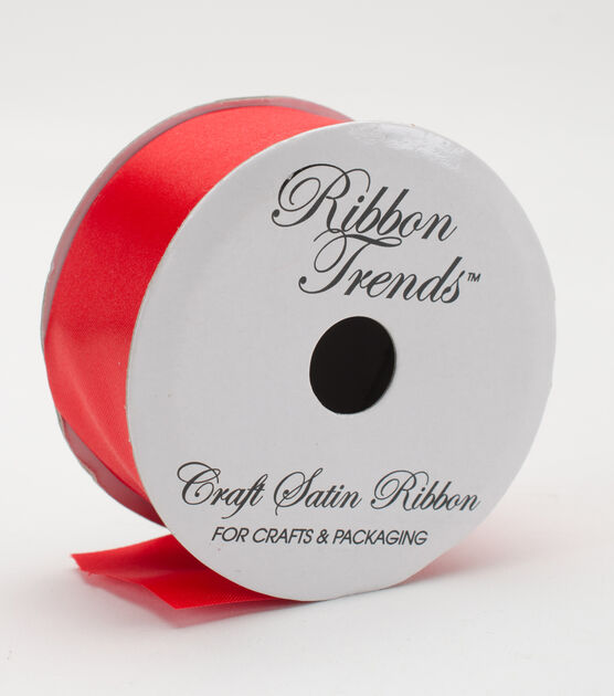 Ribbon Trends Value Craft Satin Ribbon 1-1/2 Red