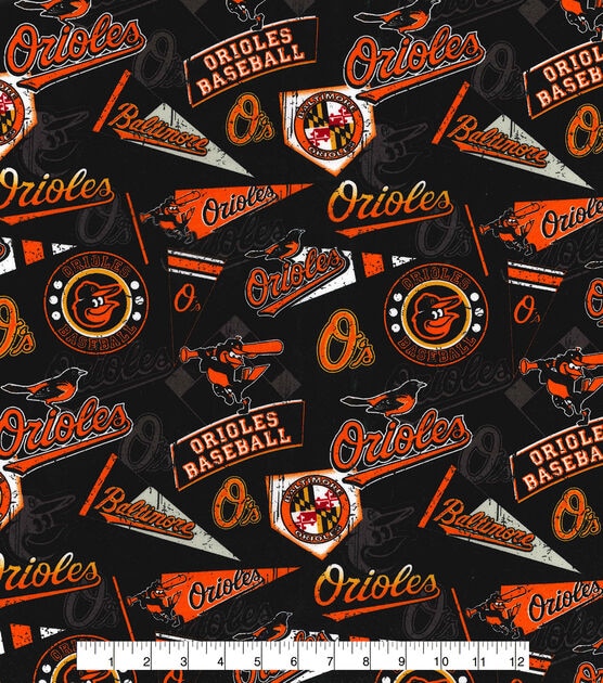 Fabric Traditions Baltimore Orioles Vintage Cotton Fabric Vintage, , hi-res, image 2