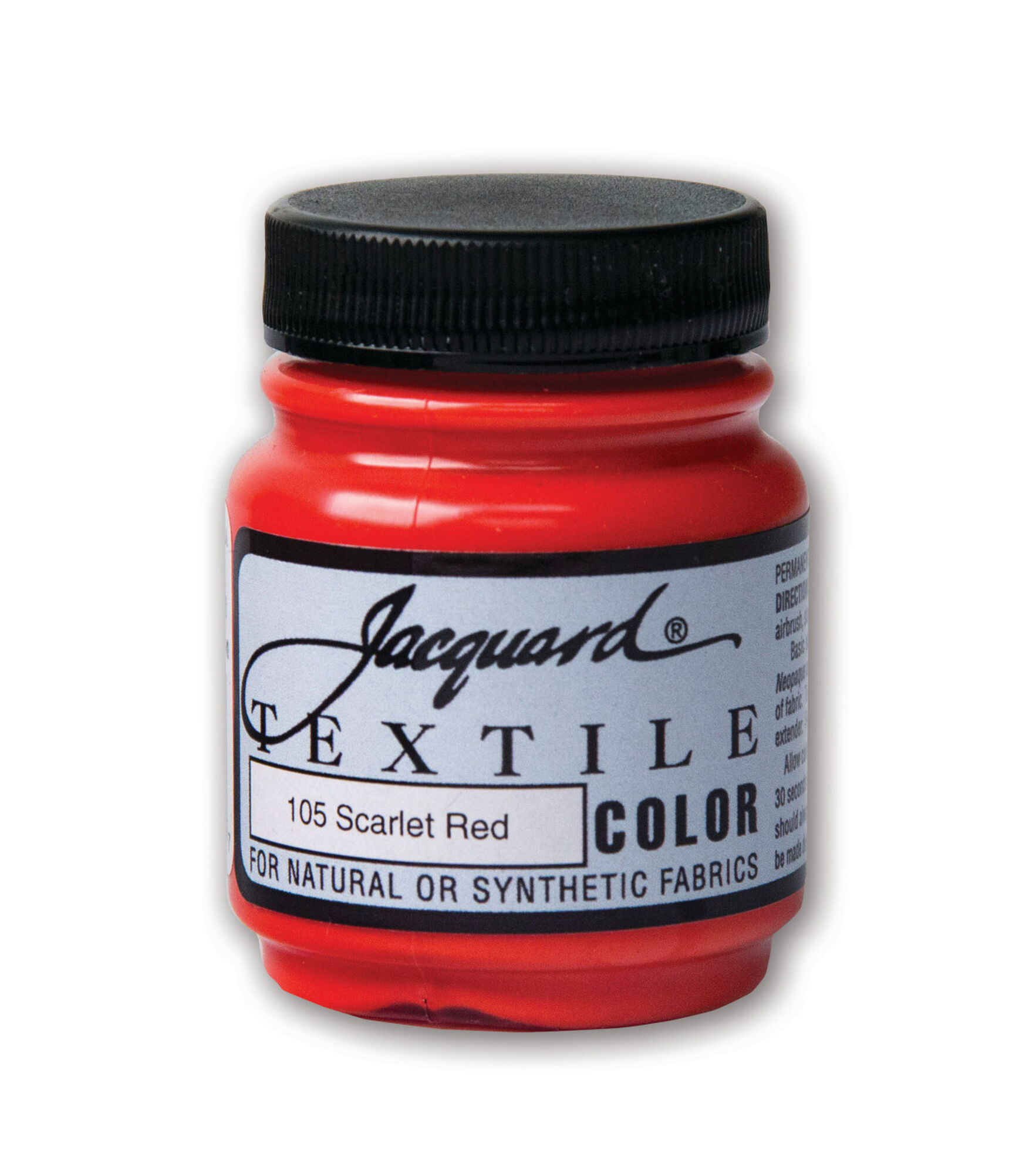 Jacquard Textile Color Fabric Paint 8oz-Mars Red TEXTILE8-2132