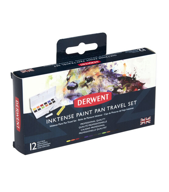 Derwent Inktense Paint Pan Travel Set Assorted Colors