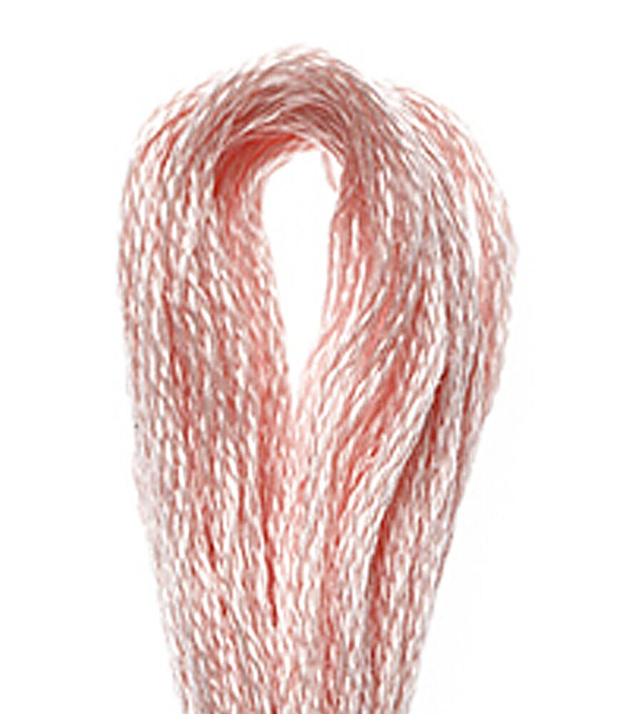 DMC 8.7yd Pink 6 Strand Cotton Embroidery Floss, 761 Light Salmon, swatch, image 28