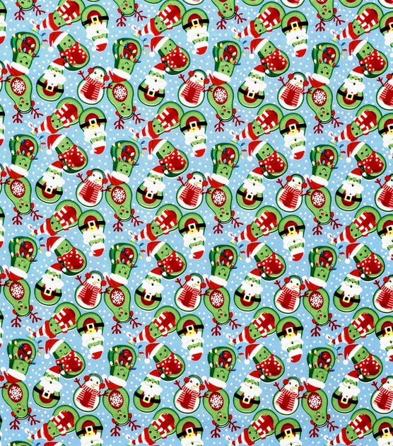 Dots & Avo Merry Christmas Cotton Fabric, , hi-res, image 2