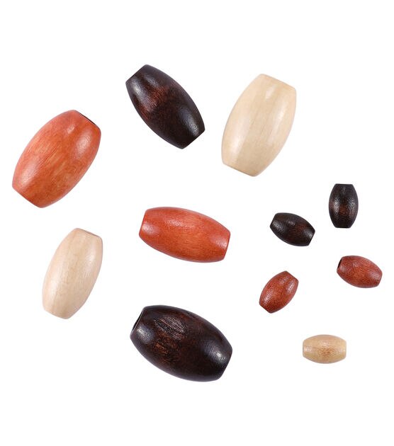 75pc Earth Tones Assorted Wood Beads by hildie & jo, , hi-res, image 2