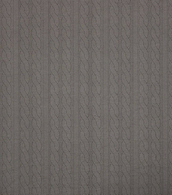 Knit Pattern Gray 108" Wide Flannel Fabric