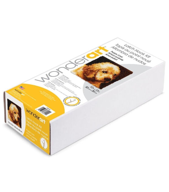 Wonderart Latch Hook Kit 12"X12" Puppy Love, , hi-res, image 3
