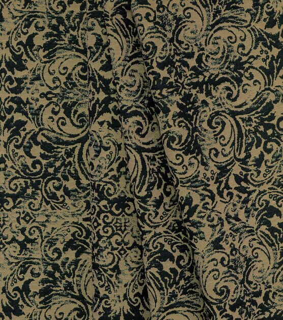 Covington Upholstery Fabric 55'' Black & Tan Pearson, , hi-res, image 2