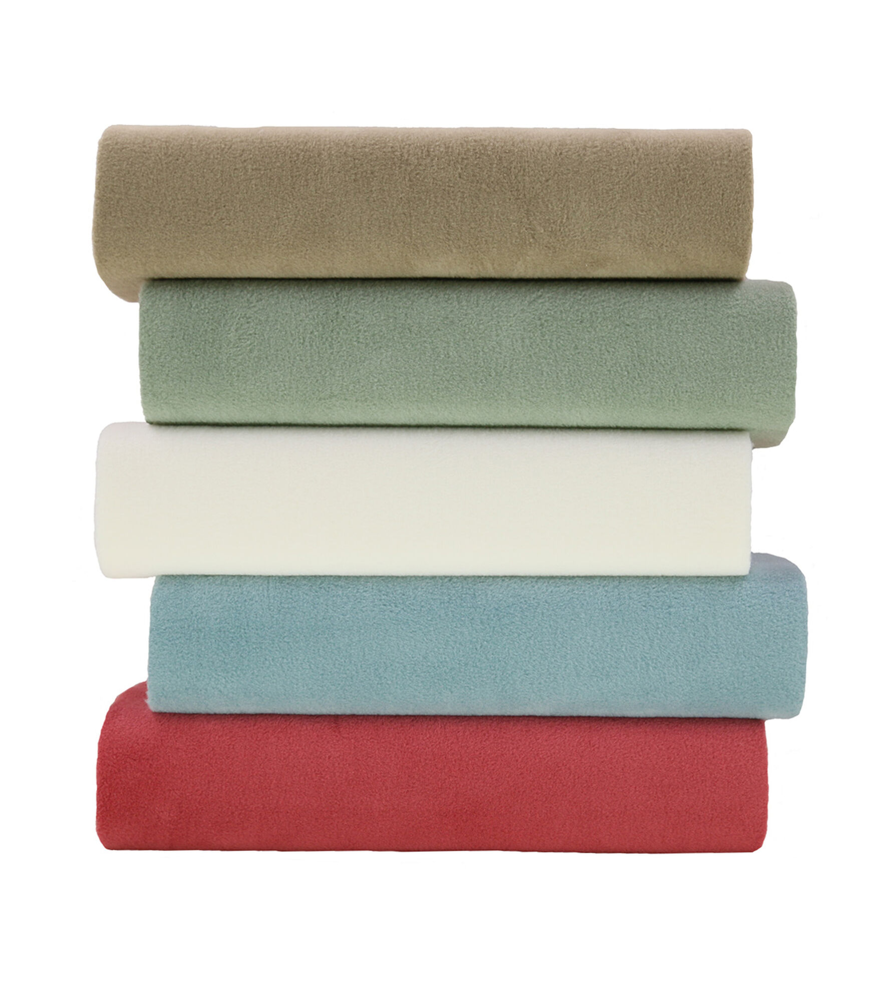 Luxe Fleece Fabric Solids, Ivory, hi-res