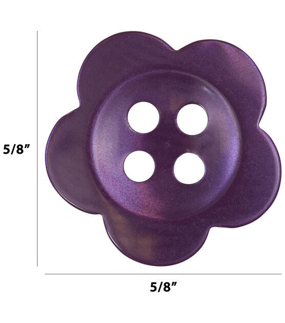 5/8" Flower 4 Hole Buttons 13pk, , hi-res, image 5