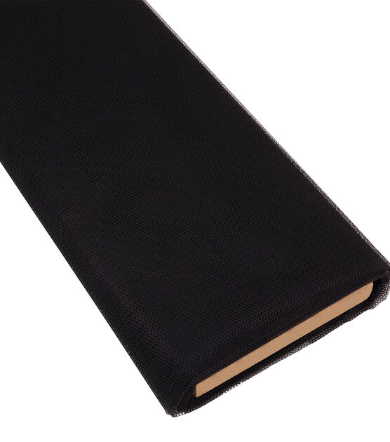 Black Scrubbie Mesh Netting & Tulle Fabric, , hi-res, image 3