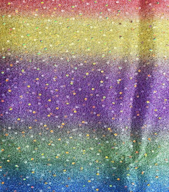 Rainbow Metallic Mesh Sequin Ducco Apparel Fabric, , hi-res, image 3