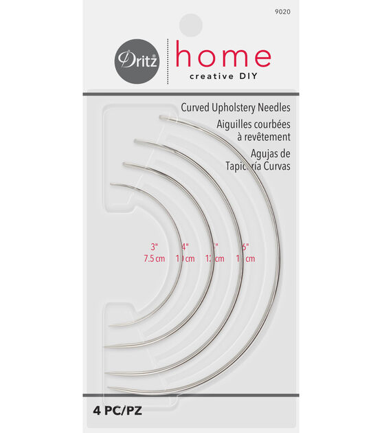 Dritz Home Curved Upholstery Needles 4/Pkg