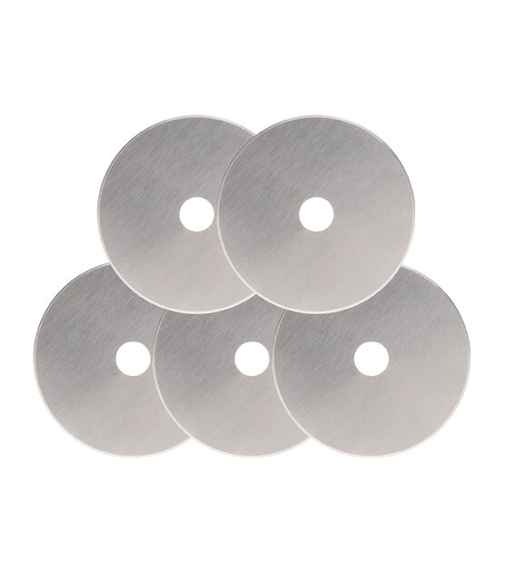 Olfa Rotary Blade Refills, 45mm, Silver - 5 pack