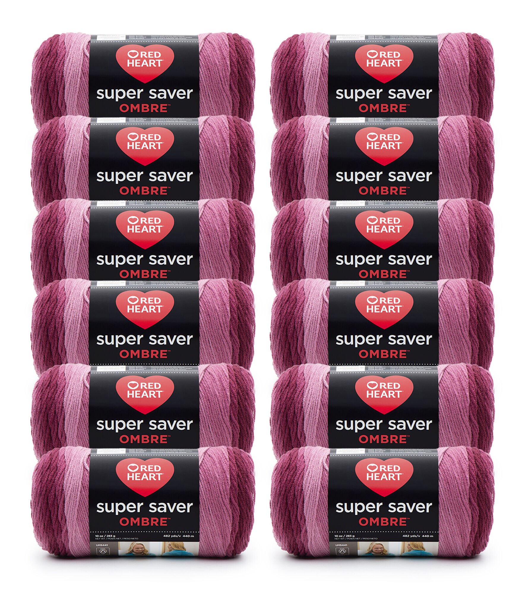Red Heart Super Saver Ombre Yarn-Spearmint