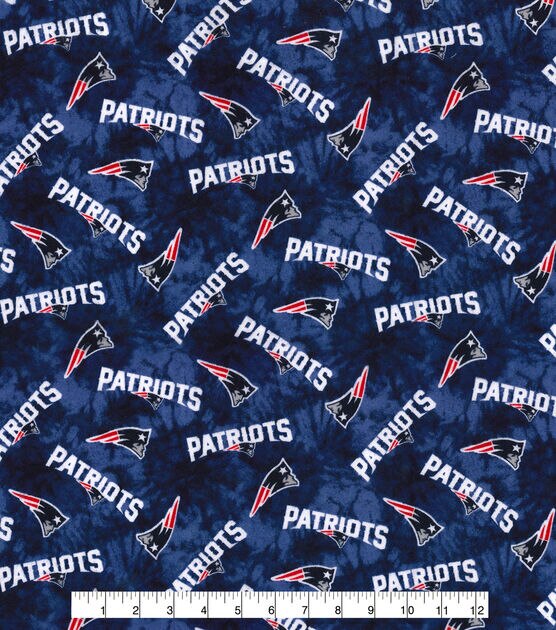 Fabric Traditions NFL New England Patriots Tie Dye Flannel, , hi-res, image 2