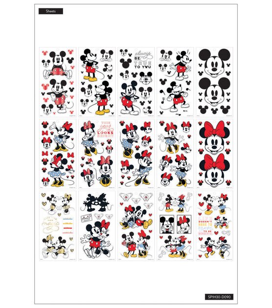 288pc Disney Mickey Mouse Happy Planner Sticker Pack, , hi-res, image 3