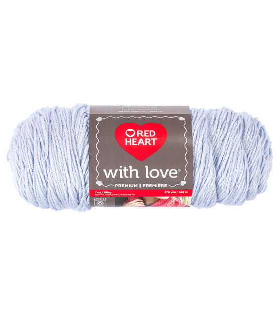Red Heart With Love 370yds Worsted Acrylic Yarn, , hi-res, image 1