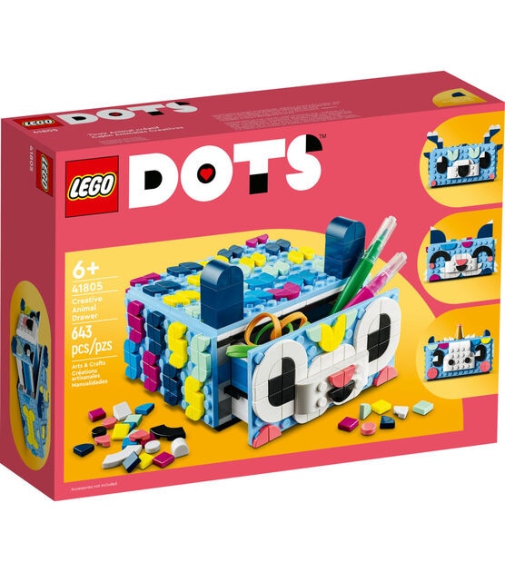 LEGO Dots Creative Animal Drawer 41805 Set, , hi-res, image 4
