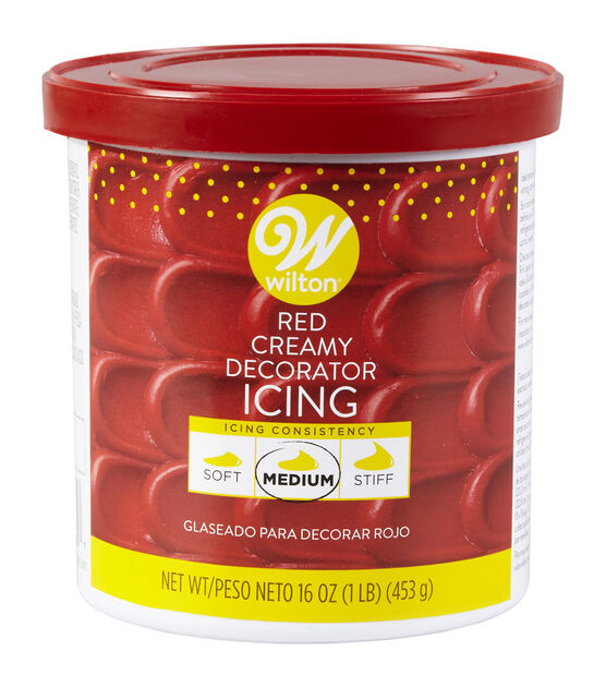 Wilton 16 oz Creamy Decorator Icing Red