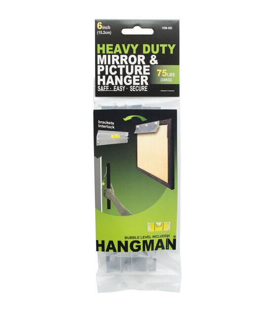 Hangman 6'' Heavy Duty Mirror & Picture Hanger with Walldogs