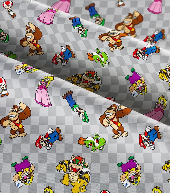 Nintendo Multi Super Mario Cotton Fabric, , hi-res, image 3