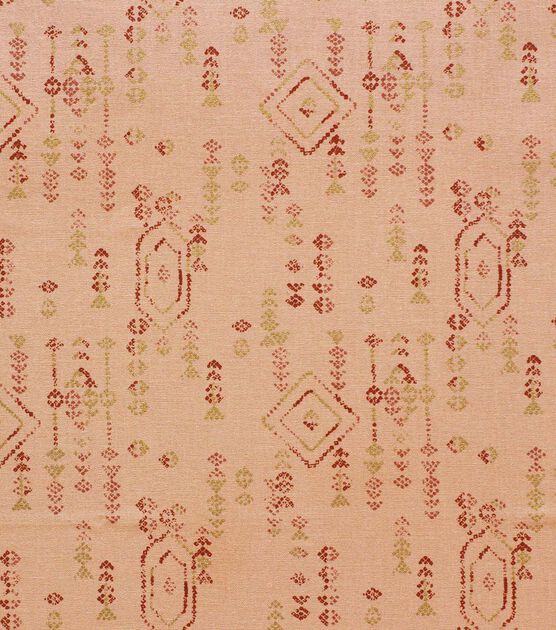 Aztec Geometric on Pink Metallic Quilt Cotton Fabric by Keepsake Calico, , hi-res, image 1
