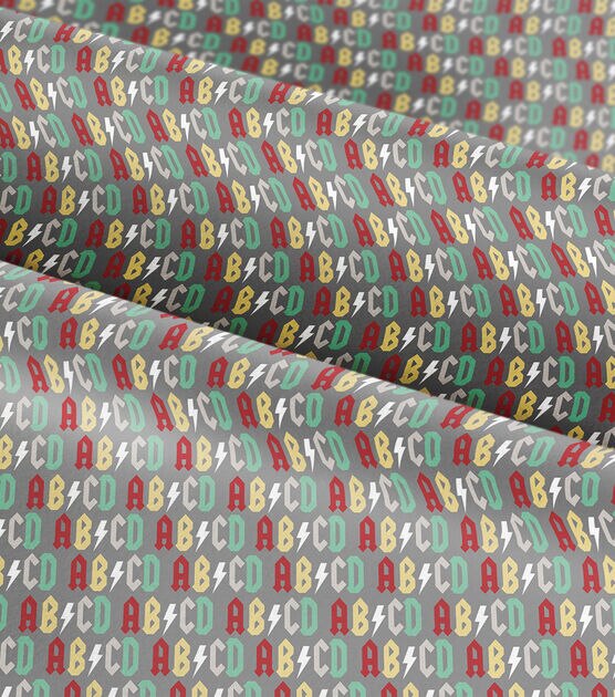 Baby Rock ABCD Nursery Flannel Fabric, , hi-res, image 4