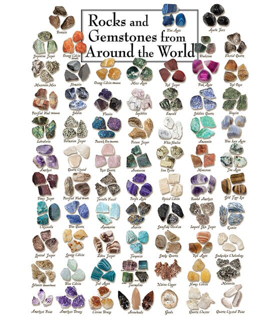 MasterPieces 19" x 27" Rocks & Gemstones Jigsaw Puzzle 1000pc, , hi-res, image 2