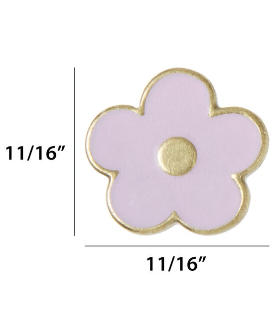 La Mode 11/16" Pastel Flower Shank Buttons 3ct, , hi-res, image 4