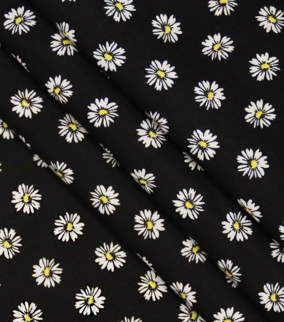 Sunflower On Black 108" Wide Print Cotton Fabric, , hi-res, image 3