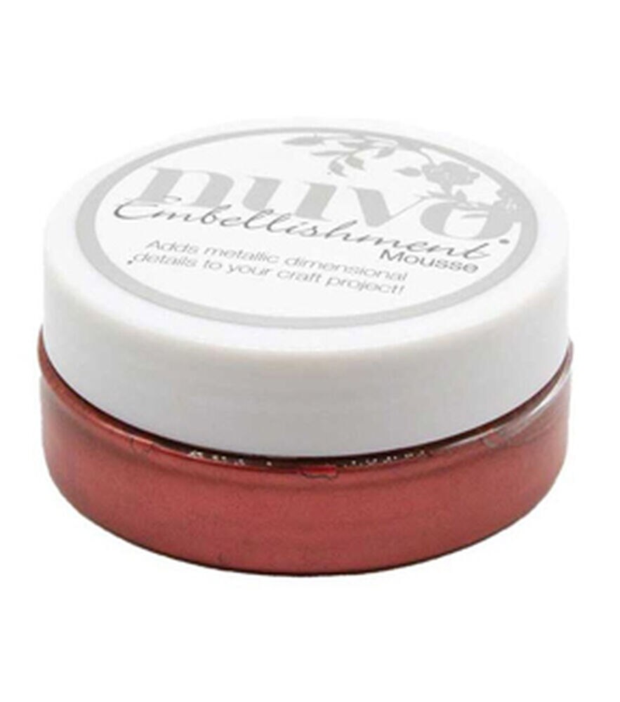 Nuvo by Tonic Studios Embellishment Mousse, Antique Red, swatch