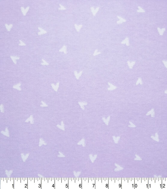 Hearts on Purple Nursery Flannel Fabric by Lil' POP!, , hi-res, image 3